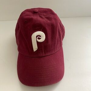 Philadelphia Phillies 47 Brand Burgundy Cap with Cream Accents size X Large